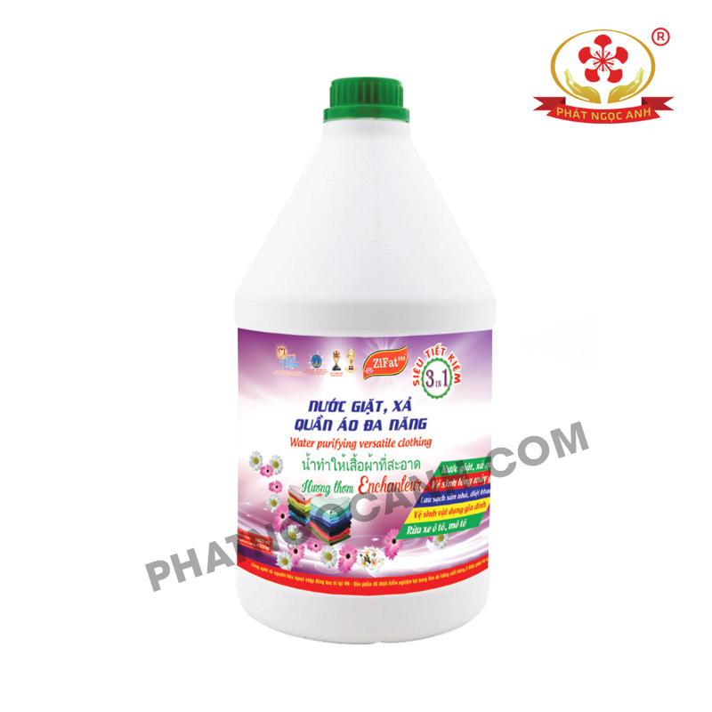 Nước Xả - Giặt Quần Áo Đa Năng 4Kg - ZIFAT 999